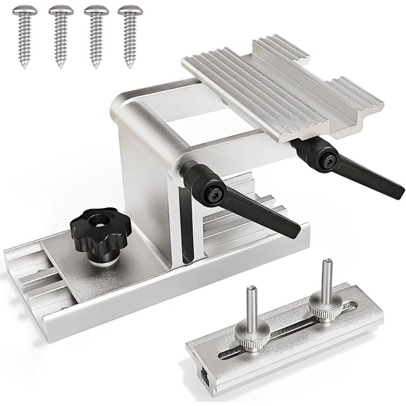 Bench Grinder Tool Rest, Adjustable Replacement Tool Rest Sharpening Jig for 6 inch and 8 inch Bench Grinders, with Flat Miter Slide