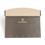 Brod & Taylor Bench Knife and Dough Scraper in Stainless Steel With an Ergonomic Silicone Handle