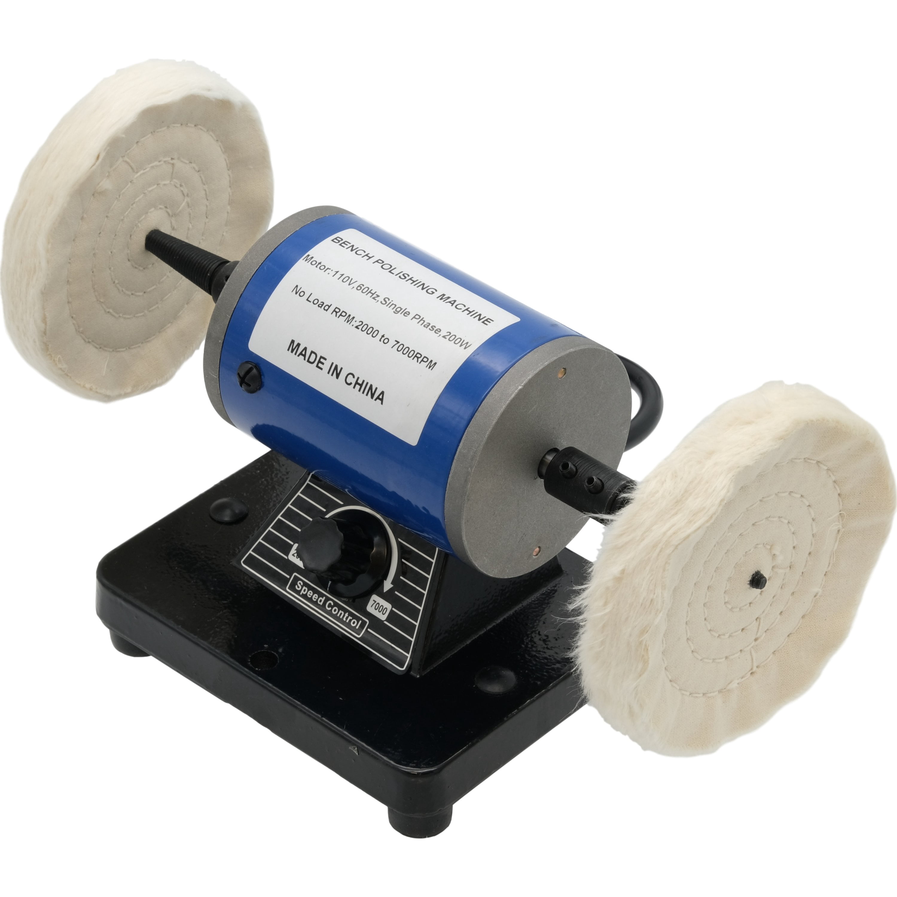 Bench Lathe Mini 110 Volt Dental & Jewelry Polishing Motor w/ 2 Tapered Spindles