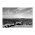thumbnail image 1 of Bench Overlook, Pinnacle Peak - Scottsdale Arizona Photography Black and White Desert Landscape Nature Mountain Scenic Minimalist Unframed Wall Art Print 20 x 28 inches, 1 of 7