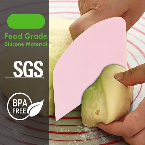 Bench Scraper, Dough Scraper, Bowl Scraper, Food Scraper Tool, Cake Scraper and Pastry Scraper, Baking Supplies Kitchen Gadgets