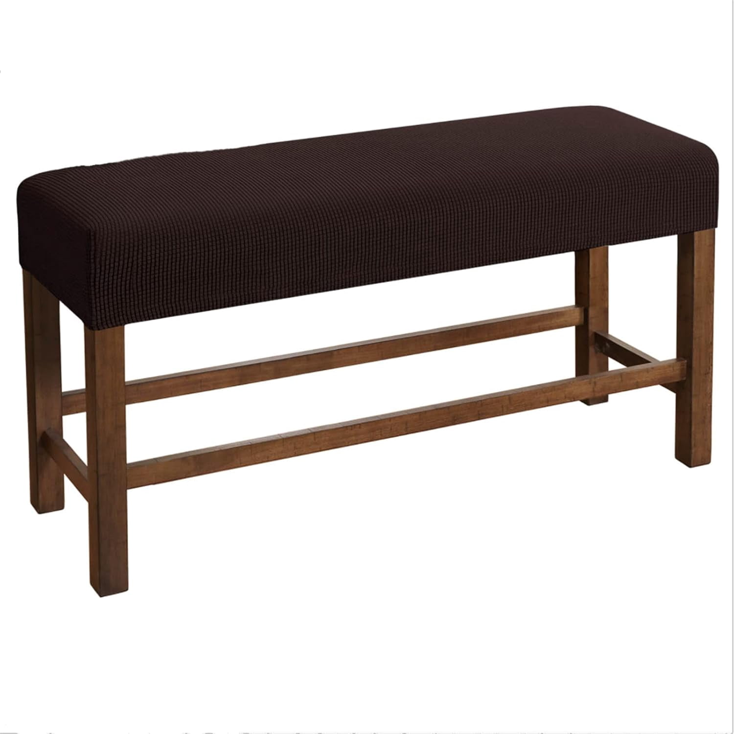Bench Set Cover Stool Cover Fleeced Checked Pattern Soft Stretch Chair ...