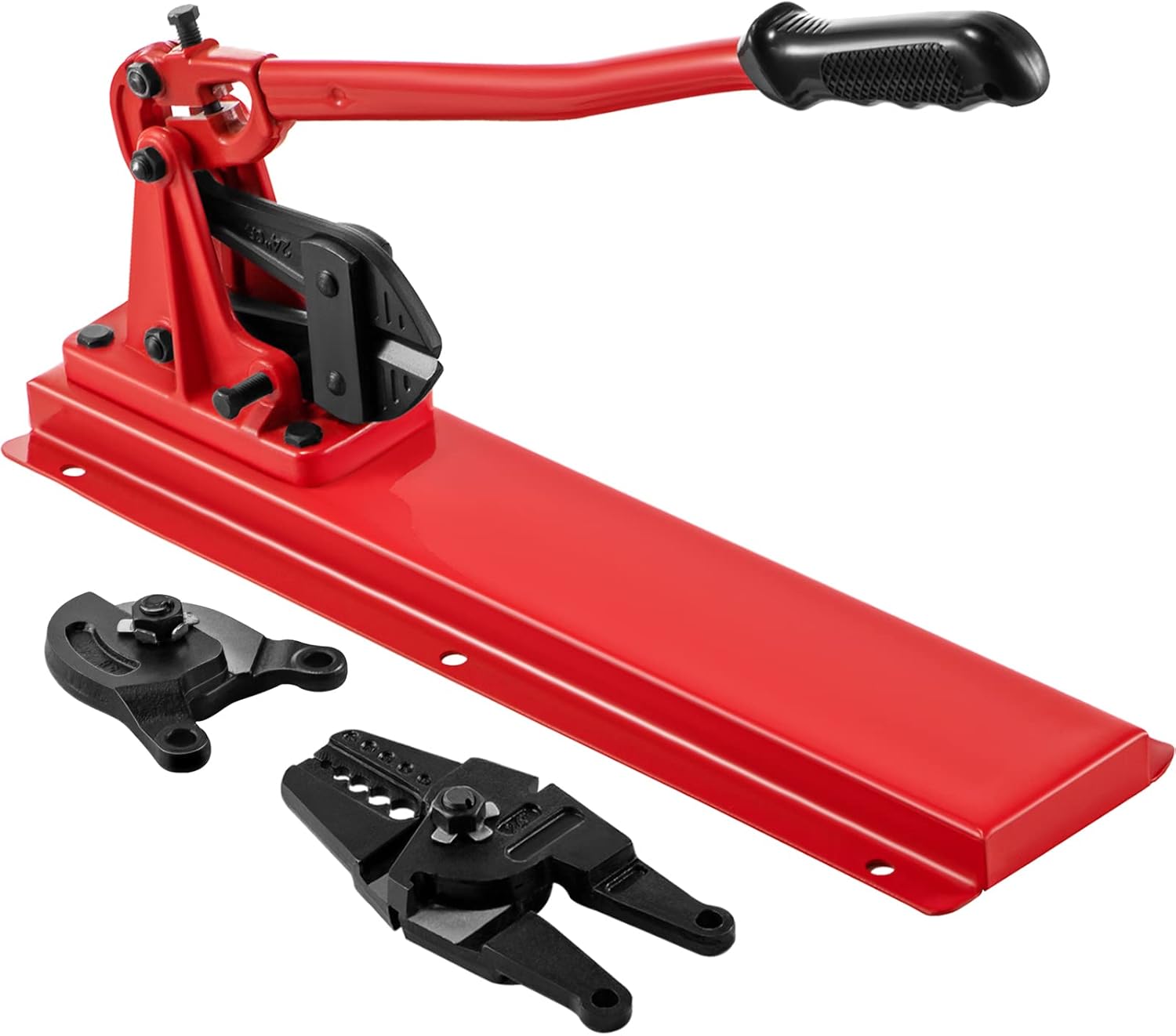 24 Inch Bench Swaging Tool Set With Crimper, Cable Cutter & Bolt Cutter Head - Heavy Duty Drop Forged Steel