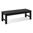thumbnail image 1 of Bench, Two Person Outdoor Lumber Patio Backless Bench, Weatherproof Garden Bench That Never Rot and Fade, Suit for Garden, Porch and Park (Black), 1 of 2