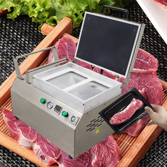 Bench Vacuum Fitting Machine Fruit Fresh Meat Prepared Food Pack Commercial 110V 60HZ 1.75KW