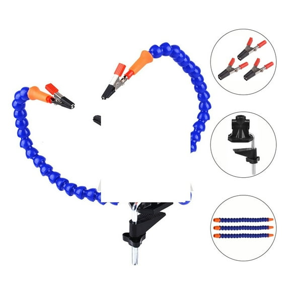 Bench Vise Table Clamp Soldering Station With 3Pcs Flexible Arms Soldering Iron Holder Pcb Welding Repair Third Hand Tool