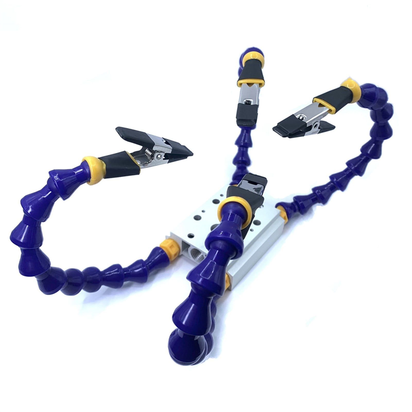 Bench Vise Table Clamp with Flexible Arms Soldeirng Iron Holder Pcb