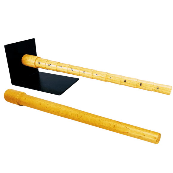 Bench Wizard 12.5" 2 Piece Wooden Mandrel and Steel Platform Set | Contains 12.5" Tapered Mandrel
