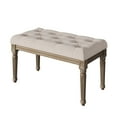 thumbnail image 1 of Bench for Dining Room Table, 48" Upholstered Vanity Stool Piano Bench Makeup Stool, 1 of 9