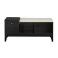 thumbnail image 1 of ACME Boyet Bench in Black and Fabric, 1 of 6