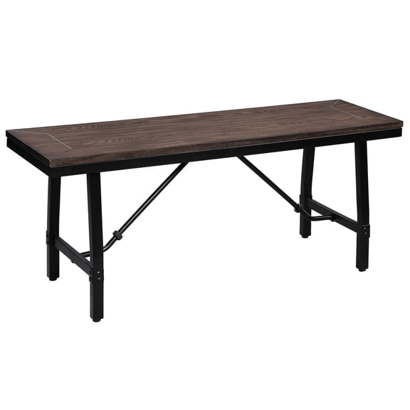 Bench with adjustable feet for stability / Ideal for dining room or entryway use