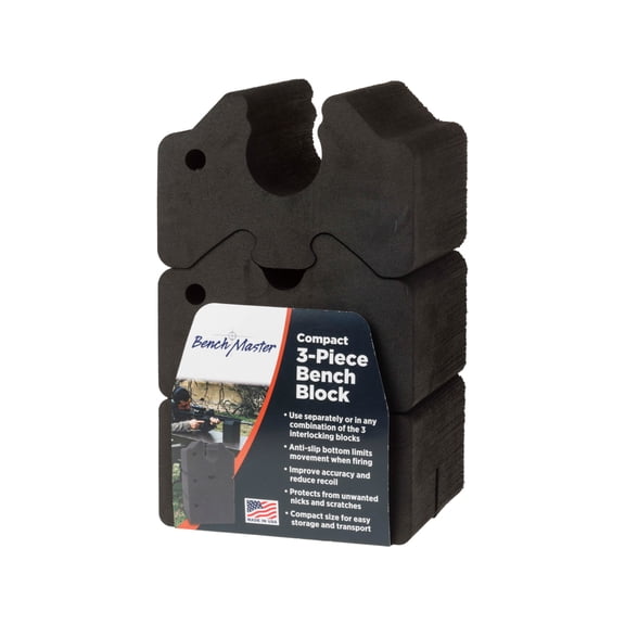 BenchMaster Adjustable 3 Piece Block Mini, Black
