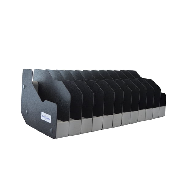 BenchMaster Pistol Storage Rack, Holds Up to 12 Handguns, Kydex Dividers, High-Density Foam, Lightweight, No Metal Parts
