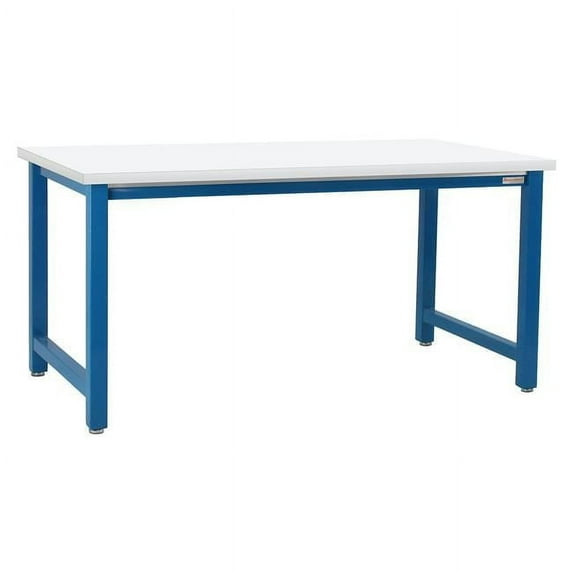 BenchPro 24 x 60 in. Kennedy Workbenches with Formica Laminate & Square Cut Edge Top, Light Blue