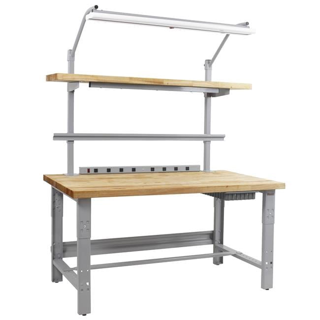 BenchPro 30 x 60 x 30 to 36 in. Adjustable Height Roosevelt Complete ...