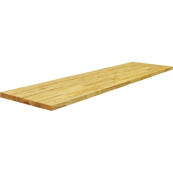 BenchPro Floating Shelf Wall Mounted Solid Butcherblock Shelf 15" Depth x 60" Length x 1" Thick Highest Grade Lumber - No Knots or Back Areas