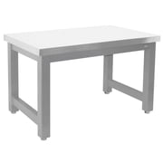 BenchPro HN3048-GRf-34H 34 x 48 in. Harding Heavy Duty Workbenches with Stainless Steel Top, Gray