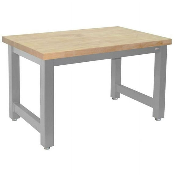BenchPro HW2424-GFr-32H 24 x 24 x 32 in. Harding Machine Stands with 1.75 in. Thick Oiled 100 Percent Solid Maple Hardwood, Gray