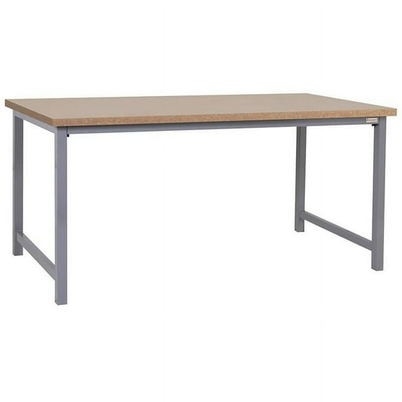 BenchPro PPB2460-GrayFr-30H 24 x 60 in. Polk Heavy Duty Economy Workbenches with 1 in. Polk Thick Particle Board Top, Gray