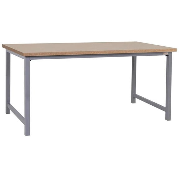 BenchPro PPB2472-GrayFr-30H 24 x 72 in. Polk Heavy Duty Economy Workbenches with 1 in. Polk Thick Particle Board Top, Gray
