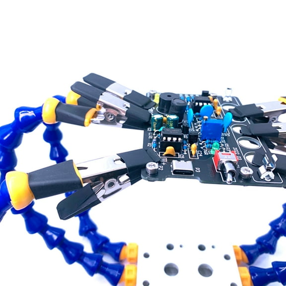 Benches Vise Table Clamp With Flexible Arm Aluminum Alloy Clamp Soldeirng Iron Holder Printed Circuit Board Welding Repairs Auxiliary Universal Clip Third Hand Tool