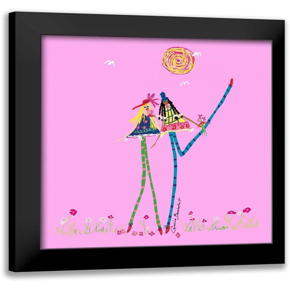 Benchetrit, Caroline 15x15 Black Modern Framed Museum Art Print Titled - Best Friends