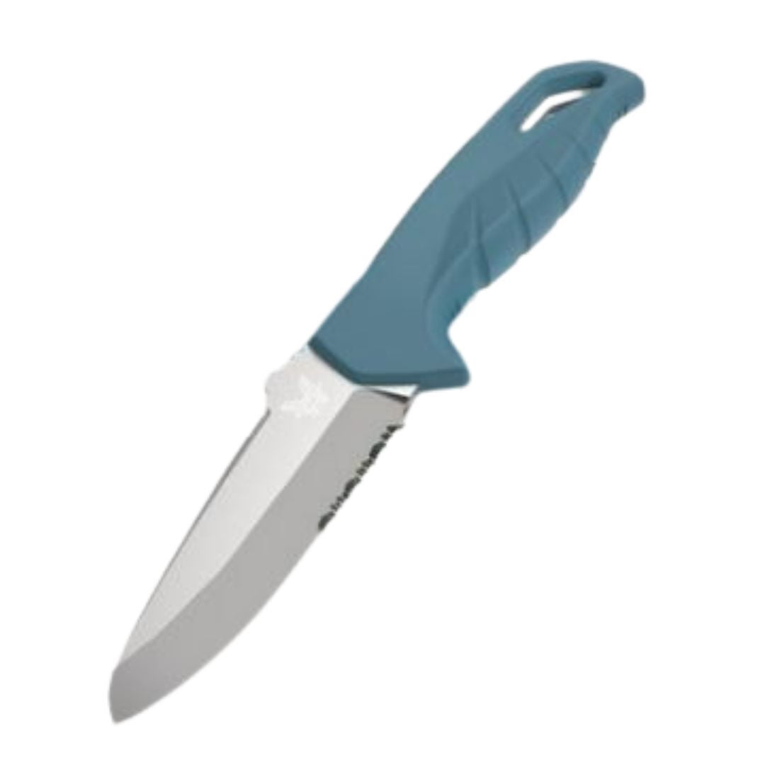 Benchmade 18040S Undercurrent Outdoor and Survival Knife with Fixed Blade and Santoprene Handle