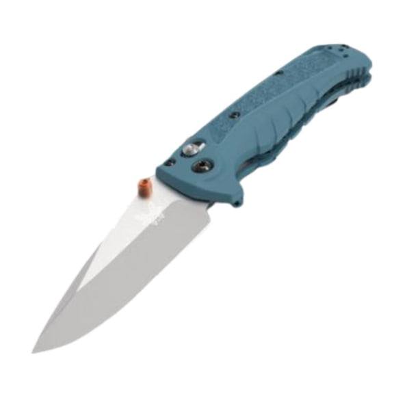 Benchmade 18065 Mini Adira Outdoor Knife with Axis Lock Drop-Point Style Blade and Grivory Handle (Depth Blue)