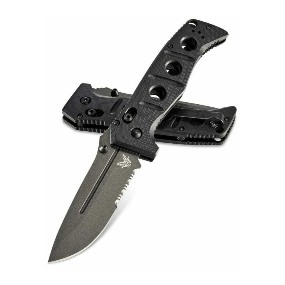 Benchmade 275SGY-1 Adamas Serrated Folding Knife - Walmart Business Supplies