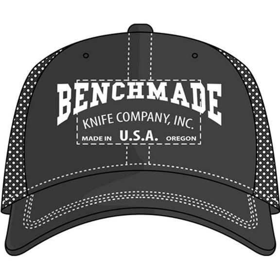 Benchmade Solid Steel Black Baseball Hat, Black 50014