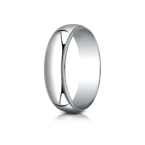 Benchmark� 10k Gold 6.0mm Traditional Dome Oval Ring With Milgrain