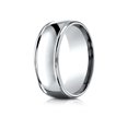 thumbnail image 1 of Benchmark� 10k Gold 8mm Comfort-fit High Polish Finish Round Edge Design Wedding Band Ring, 1 of 9