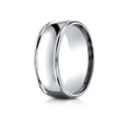 thumbnail image 1 of Benchmark� 10k Gold 8mm Comfort-fit High Polish Finish Round Edge Design Wedding Band Ring, 1 of 9