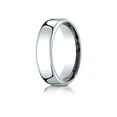 thumbnail image 1 of Benchmark� 10k White Gold 6.5mm European Comfort-fit Ring, 1 of 9