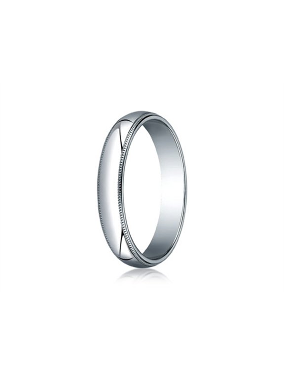 Benchmark� 14k Gold 4.0mm Traditional Dome Oval Ring With Milgrain