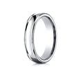 thumbnail image 1 of Benchmark� 14k Gold 4mm Comfort-fit Satin-finished High Polish Finish Round Edge Design Wedding Band Ring, 1 of 9