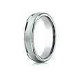 thumbnail image 1 of Benchmark� 14k Gold 4mm Comfort-fit Wired-finished High Polished Round Edge Carved Design Wedding Band Ring, 1 of 9