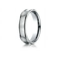 thumbnail image 1 of Benchmark� 14k Gold 5.5 Mm Comfort Fit Concave Round Edge Satin Center Design Wedding Band Ring, 1 of 9