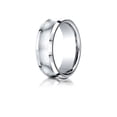 thumbnail image 1 of Benchmark� 14k Gold 7.5mm Comfort-fit Satin-finished Concave Beveled Edge Design Wedding Band Ring, 1 of 9