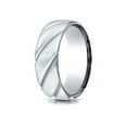 thumbnail image 1 of Benchmark� 14k Gold Comfort Fit Satin Finished Swirl Pattern Design Wedding Band Ring, 1 of 9
