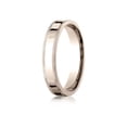 thumbnail image 1 of Benchmark� 14k Rose Gold 4mm Flat Comfort-fit Wedding Band / Ring With Milgrain, 1 of 7