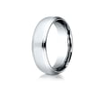 thumbnail image 1 of Benchmark� 18 Karat Gold 6.5mm Comfort-fit Drop Edge High Polish Design Wedding Band Ring, 1 of 9