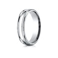 thumbnail image 1 of Benchmark� 18k Gold 4mm Comfort-fit High Polished Finish With A Round Edge And Milgrain Carved Design Wedding Band Ring, 1 of 9