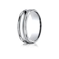 thumbnail image 1 of Benchmark� 18k Gold 7mm Comfort-fit High Polished With Milgrain Round Edge Carved Design Wedding Band Ring, 1 of 9