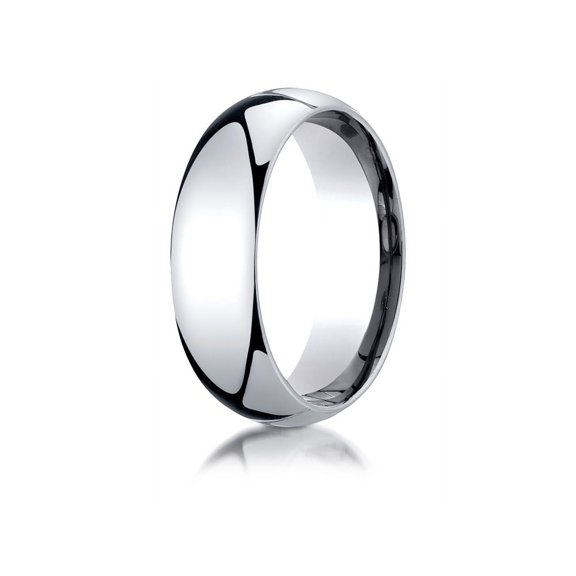 Benchmark� 18k Gold 7mm Slightly Domed Standard Comfort-fit Ring