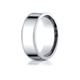 thumbnail image 1 of Benchmark� 18k Gold 8mm Flat Comfort-fit Wedding Band / Ring With Milgrain, 1 of 9