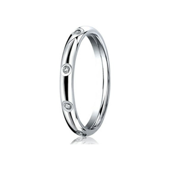 Benchmark� 3mm Comfort Fit Diamond Wedding Band / Ring