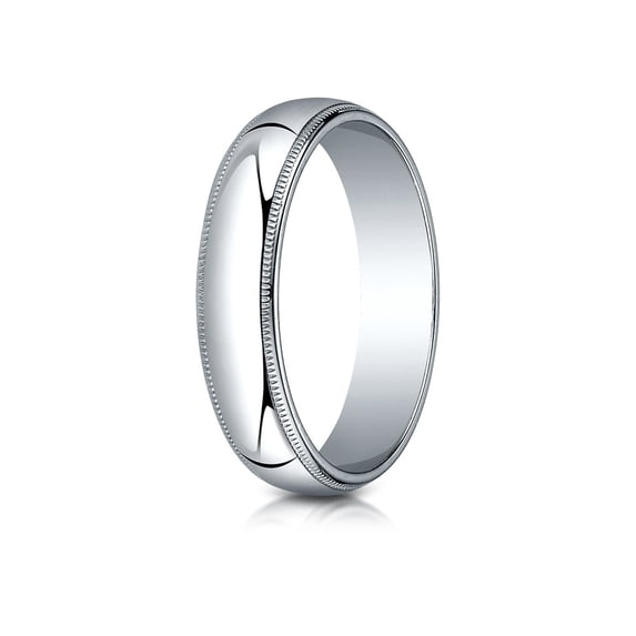 Benchmark� 5.0mm Traditional Dome Oval Ring With Milgrain