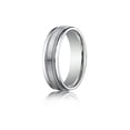 thumbnail image 1 of Benchmark� 6mm Comfort-fit Satin-finished With Milgrain Round Edge Carved Design Wedding Band Ring, 1 of 9