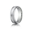 thumbnail image 1 of Benchmark� 6mm Comfort-fit Wired-finished High Polished Round Edge Carved Design Wedding Band Ring, 1 of 9
